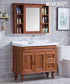 Tủ chậu sồi đỏ 1m có chân